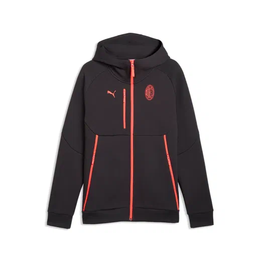Veste survêtement Milan AC PumaTech FZ noir rouge