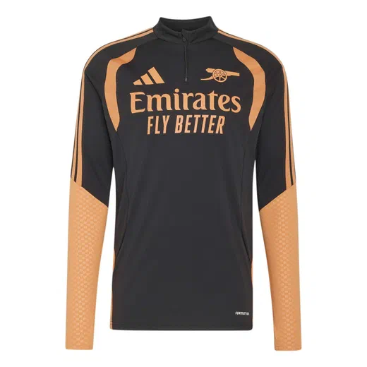 Sweat zippé Arsenal noir orange