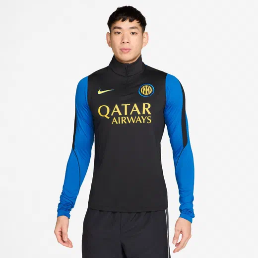 Sweat zippé Inter Milan Strike noir bleu