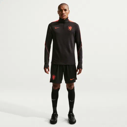 Sweat zippé Pays-Bas Strike noir orange