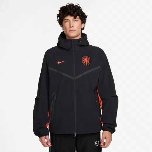 Veste survêtement Pays-Bas Tech Woven noir orange