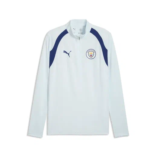 Sweat zippé Manchester City bleu ciel