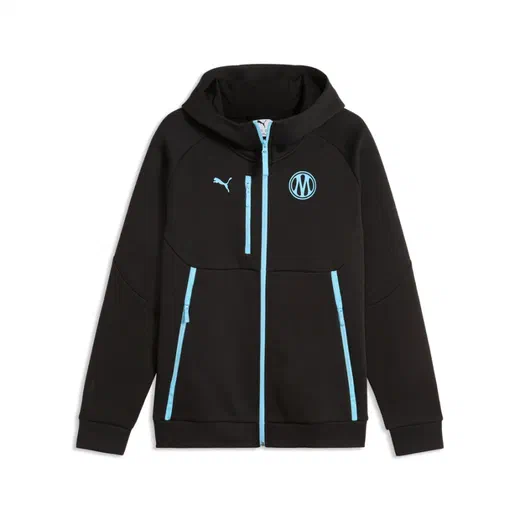 Veste survêtement OM PumaTech FZ noir bleu