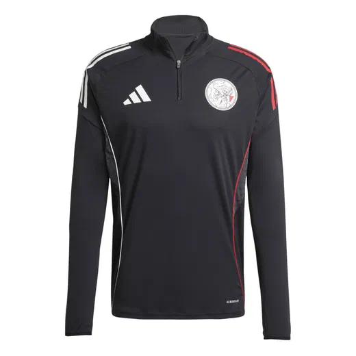 Sweat zippé Ajax Amsterdam noir rouge