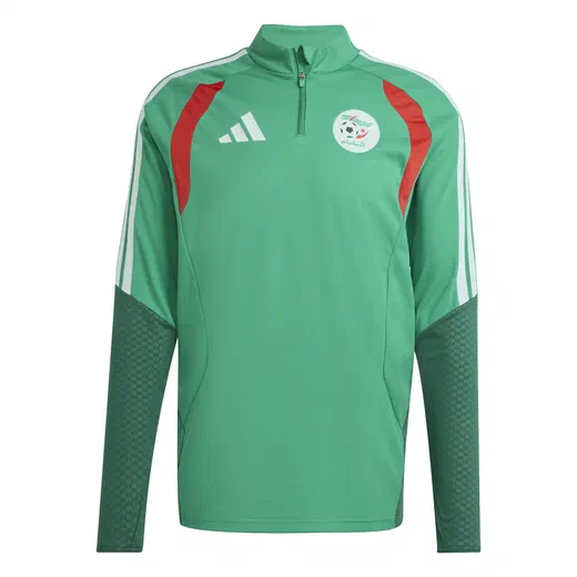 Sweat zippé Algérie vert rouge