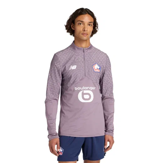 Sweat zippé LOSC violet