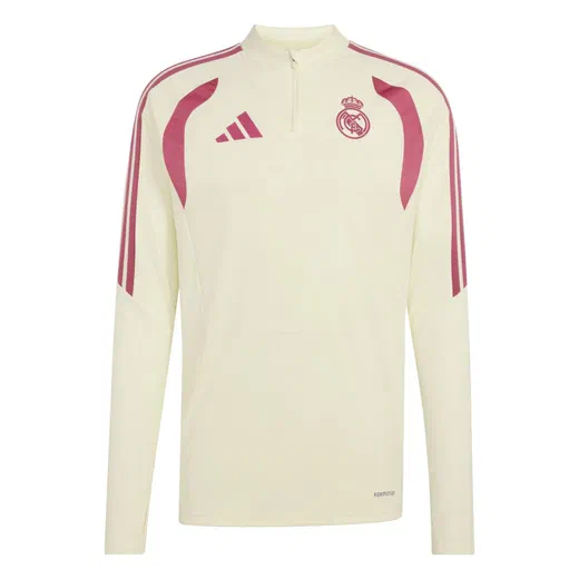 Sweat zippé Real Madrid ivoire