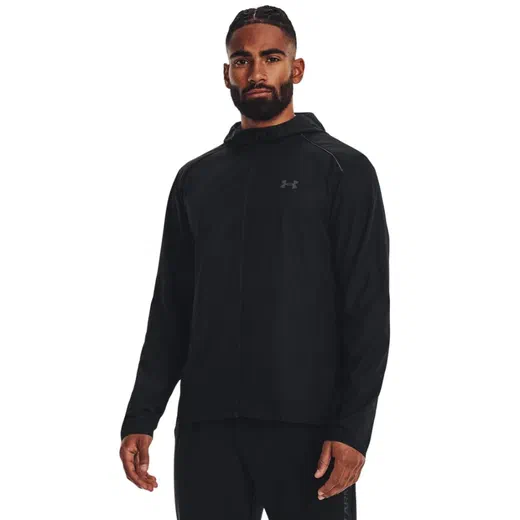 Veste survêtement à capuche Under Armour Launch noir