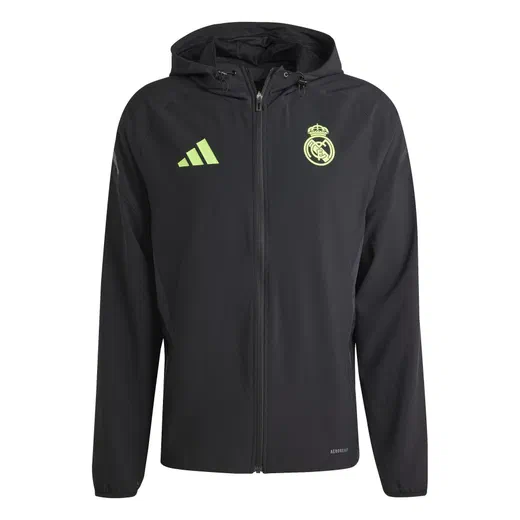 Veste survêtement Real Madrid Vis Tech noir vert